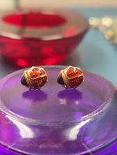 925 Sterling Silver Ladybug Stud Earrings