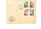 FDC FINLAND - 4 stamps with cancellation JAKOBSTAD - 2 MAI 1945