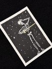 ACEO Original Art - Skeleton, Sword, Stars, Gothic - Acrylic-2.5x3.5 by M.A.R — photo 2