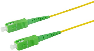 LogiLink LWL Patchkabel 2x SC-Simplex OS2 0,5 m gelb