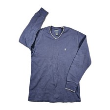 Polo Ralph Lauren Sleepwear Navy Blue Thermal Pajama Shirt Long John Men's XL