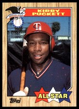 Kirby Puckett 1987 Topps #611 Twins MLB READ FREE SHIPPING AutographDen