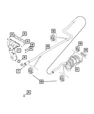 Genuine Mopar Exhaust Resonator And Tailpipe 68363997AA