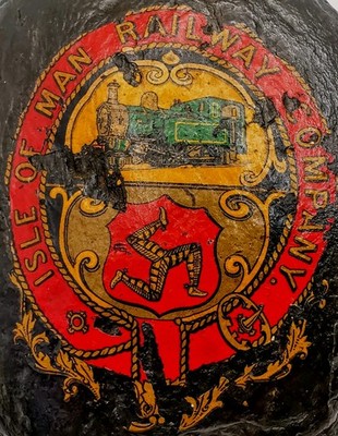 VINTAGE ISLE OF MAN RAILWAY COMPANY LACKIERTER KOHLE/STEIN BRIEFBESCHWERER, SELTEN, LIEBE