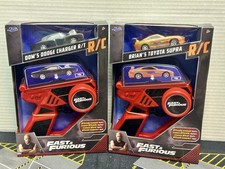 Jada Fast Furious 1:55 RC Brian's Toyota Supra and Dom s Dodge Charger R/T NEW
