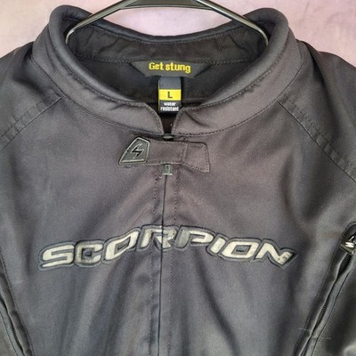 Scorpion EXO Stinger Motorcycle Jacket Men's Size L Black | eBay