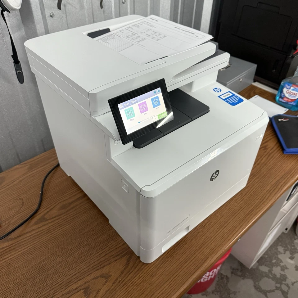 HP Color LaserJet Enterprise M480f Multifunction Duplex Printer w/Toner - Image 2 of 4