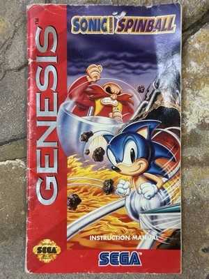 Sonic Spinball Manual - Sega Genesis
