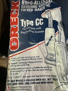 New Sealed Pack of 8 Oreck XL Type CC Vacuum Cleaner Bags CCPK8DW