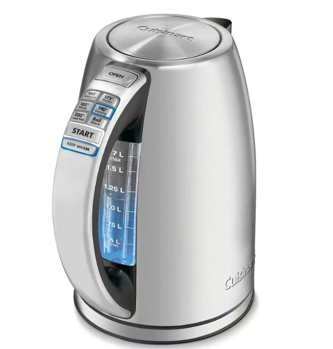 Cuisinart PerfecTemp 1.7L Cordless Electric Kettle, Stainles
