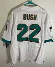 Nike NFL Miami Dolphins Reggie Bush On Field Jersey 52 TTG White & Teal Mens Rec