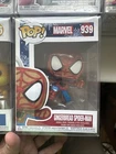 Funko Pop! Vinyl Gingerbread Spider-Man Marvel #939 Bobblehead Figure