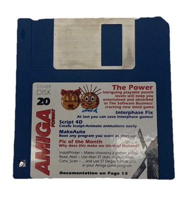 Amiga Format Disk 20 The Power Floppy Disk In Good Condition 9911