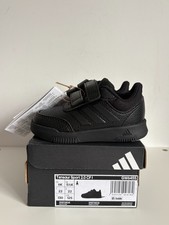 Image of Adidas black Tensaur Sport 2.0 trainers baby toddler size UK 5.5/ EU 22