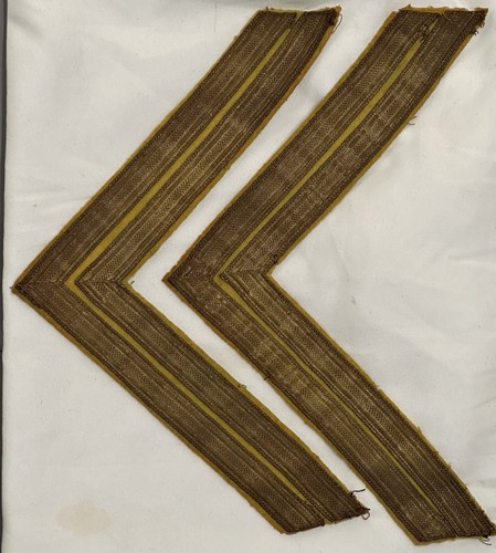 Cavalry Corporal Bullion Dress Chevrons To The Cavalry Dress Coat. Adopted 1885.