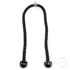 Long Tricep Rope for Home Gym Pulley System,Double Length Tricep Pull Down Rope