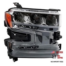 LED Headlight w/Bulbs for Chevy Silverado 1500 LT WT 2019 2020 2021, Right