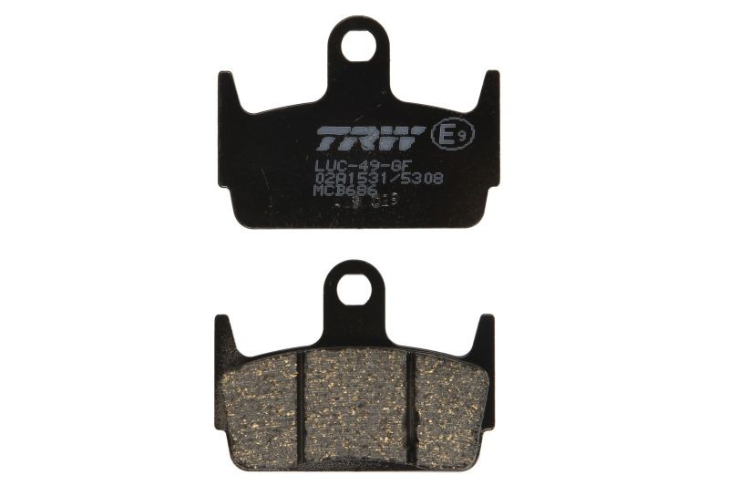 Fits TRW MCB686 Brake pads MCB686  organic, intended use offroad/route/scooters