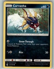 Carvanha 81/149 Common SM Base Set Pokemon MP