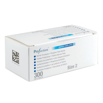 300 Stück Dental #2 Barriere Umschläge Schutztasche für Phosphorplatte Seitenriss PE