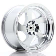 Un cerchio JR Wheels JR15 15x8 ET20 4x100/108 Argento lavorato Face