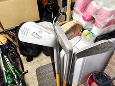 Old UK Golf Clubs Vintage Irons Woods Lot Bundle