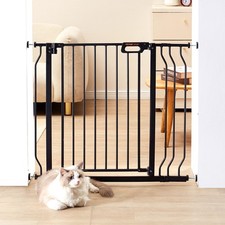 VEVOR Baby Gate Safety Stair Gate Dog Barrier Doorway 29.5"-37" Wide x 30" Tall