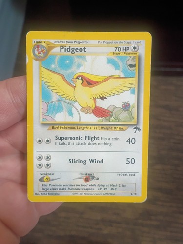 DAMAGED Pidgeot 2/18 Promo Southern Islands Pokemon