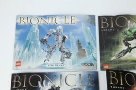 LEGO Bionicle Instructions Lot 8606 8588 8589 8592 Lehvak Kurahk Turahk