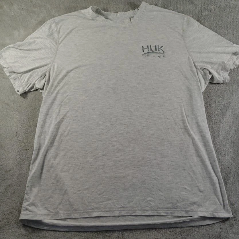 Huk Fishing Shirt Mens XL Crew Neck Short Sleeve Graphic Tee T-Shirt-Gray
Opens in a new window or t