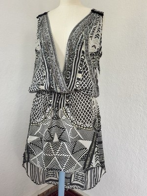 Camilla Imperial Echo Small town hero 100% Silk Embellished Crossover Dress XS