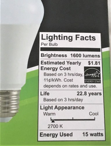 MAXLITE 4 Light Bulbs 15W LED Same As 100W Dimmable Soft White - Picture 4 of 8