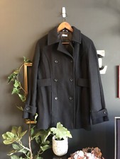 Max & Co Black Coat Size 42/ Uk Size 10