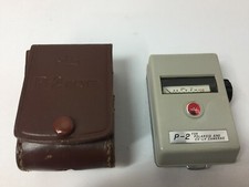 Vintage Walz Exposure Meter P-2 for Polaroid Cameras Leather Case EV - LV Models
