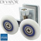Di Vapor (R) Fixed Solid Copper Double Shower Door Roller | 6mm to 8mm Glass |