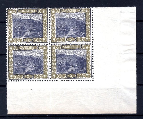 Saar 53 Eckrand-Vb MNH Unstamped (T4936