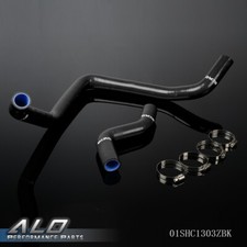 Silicone Radiator Hose Kit Fit For 1992-2000 Honda Civic Sohc D1516 Egek Black