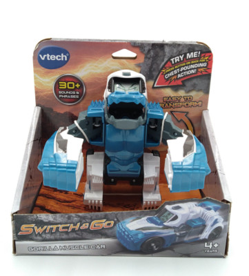 VTech Switch and Go Gorilla Muscle Car W/ 30+ Sounds & Phrases New