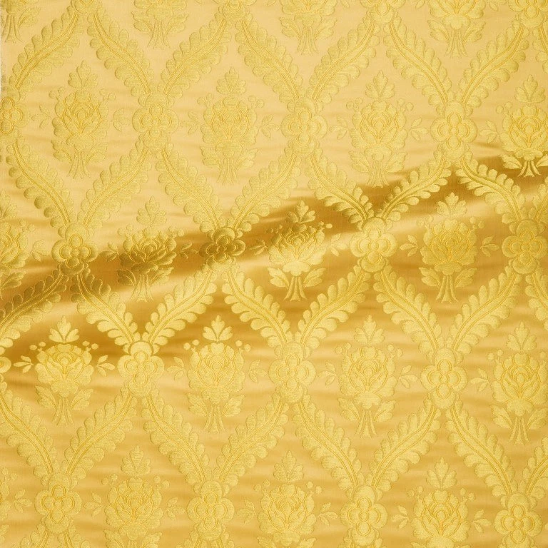 Brocado litúrgico iglesia cristiana tela jacquard de alta calidad para vestimentas  Foto 2 de 4