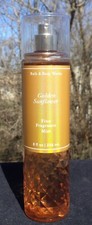 Bath  Body Works GOLDEN SUNFLOWER Fine Fragrance Mist 8 fl oz NEW Body Spray