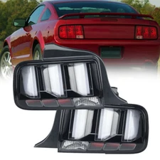 LED Rear Tail Light Lamp Brake For Ford Mustang 2005-2007 2008 2009 Clear Lens