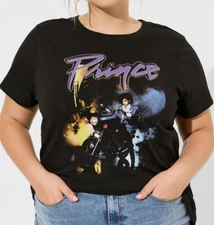 Torrid Prince Classic Fit Cotton Studded Crew Tee Black 2 2X 18 20 #G25350