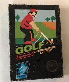 Golf NES (Nintendo Entertainment System, 1985) Cart Manual & Box