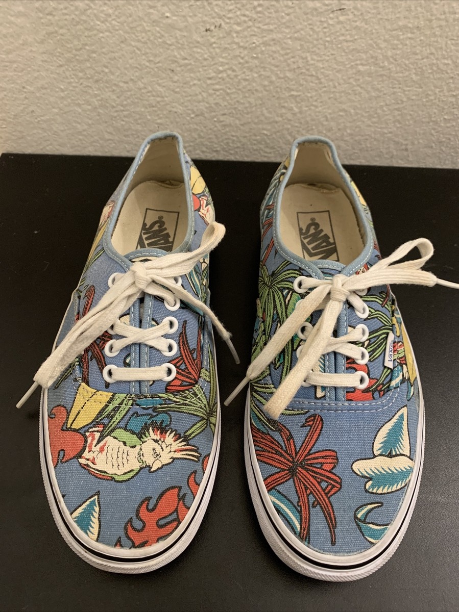 Vans Authentic Van Doren Tropical Parrot Blue Used Size Men