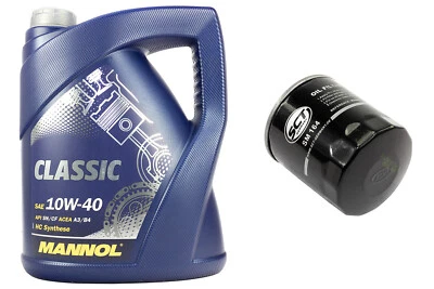 SCT + MANNOL Motoröl Ölfilter SM164 Set 10W40 5 Liter für Land Rover Freelander MG Rover