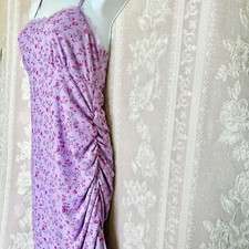 Wild Fable Women's Purple and Pink Floral Asymmetrical Dress