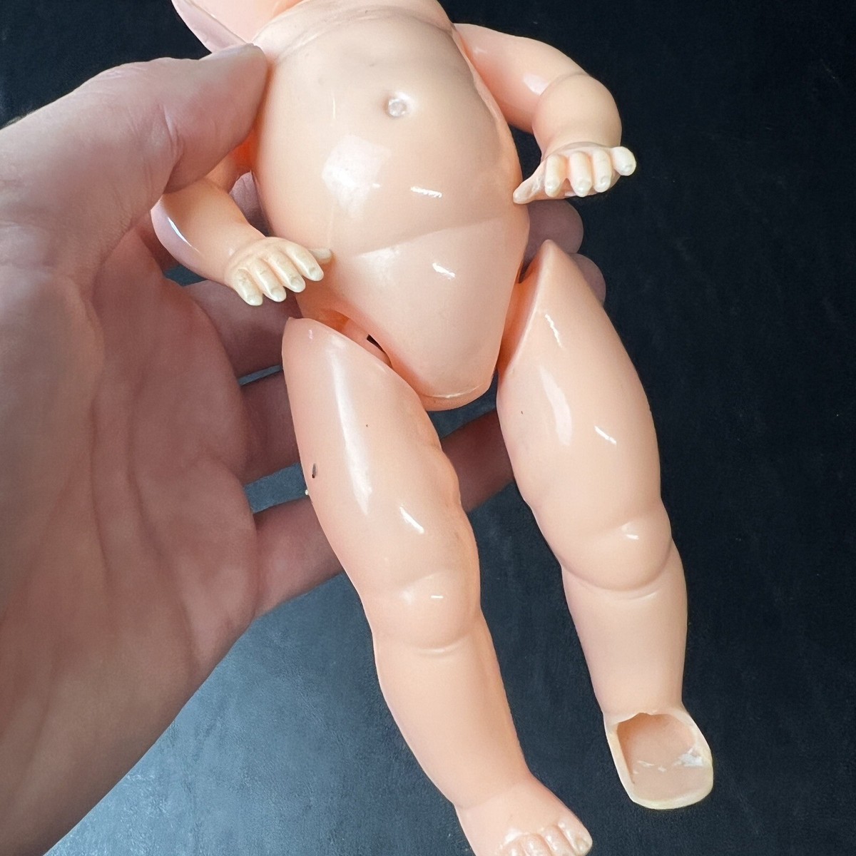 Vintage 1950's Ideal 8” Celluloid Sleepy Blue Eyes Doll Side
