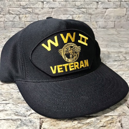 WWII Veteran Snapback Hat Cap Made 