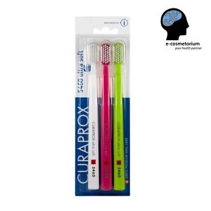 Pack of 3 CURAPROX CS 5460 Toothbrushes Ultra Soft Swiss SENSITIVE GUMS