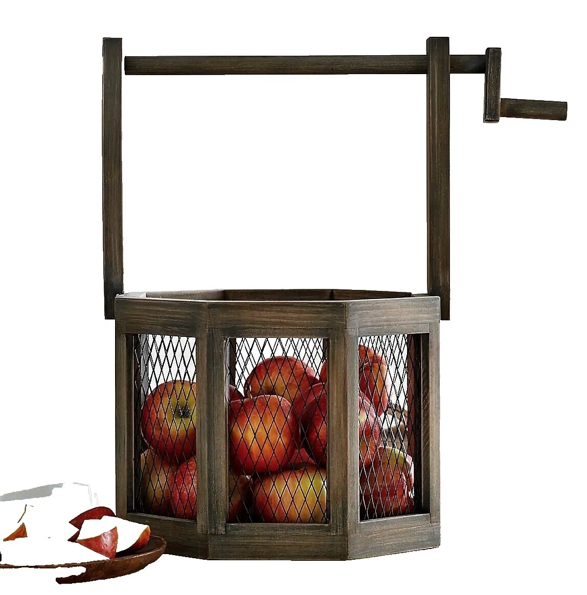 木制水果篮装饰篮子